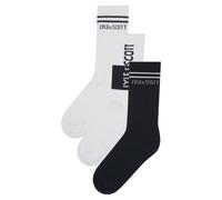 Lyle & Scott Kids Unisex Juniors 3 Pack of Sport Socks in Black/White Polycotton - Size UK 6-8