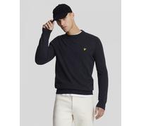 Lyle & Scott Lambswool Blend Mens Crew Neck Jumper - Dark Navy Nylon - Size X-Large