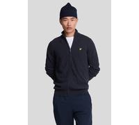 Lyle & Scott Lambswool Blend Zip Through Cardigan Dark Navy Marl size XL | Cardigans Outlet | Men | Blue XL
