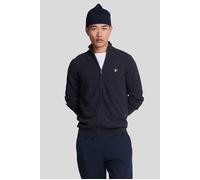 Lyle & Scott Lambswool Blend Zip Through Cardigan Dark Navy Marl size XS | Cardigans Outlet | Men | Blue XS