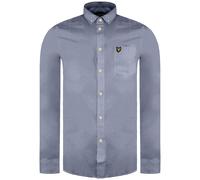Lyle & Scott Light Weight Long Sleeve Mens Blue Oxford Shirt LW1302VOG_X41