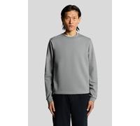 Lyle & Scott Logo Brushback Crew Neck Jumper Mid Grey Marl size M | Sweaters Outlet | Men | Gray M