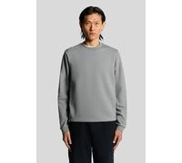 Lyle & Scott Logo Brushback Crew Neck Jumper Mid Grey Marl size XS | Sweaters Outlet | Men | Gray XS