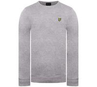 Lyle & Scott Mens Crew Neck Sweatshirt in Grey material_cotton - Size Medium