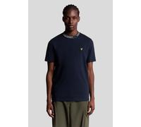 Lyle & Scott Logo Ribbed T-shirt Dark Navy/bone White size XXL | Basic T-Shirts Outlet | Men | Blue XXL