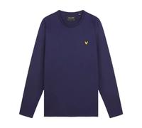 Lyle & Scott Mens Long Sleeve Regular Fit Cotton T Shirt - Navy - Size Large