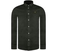 Lyle & Scott Long Sleeve Multi Yarn Brushed Cotton Trek Green Shirt - XXL