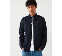Plain long-sleeved shirt Lyle & Scott Oxford Bleu 2XL