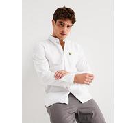 Lyle & Scott Long Sleeve Regular Fit Plain Oxford Shirt, White, Size S, Men White