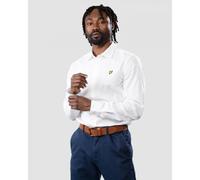 Lyle & Scott Long Sleeve Slim Fit Mens Poplin Shirt - White material_cotton - Size Medium