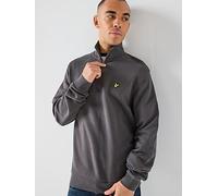 Lyle & Scott Loopback 1/4 Zip Sweatshirt, Grey, Size M, Men Grey