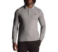 Lyle & Scott LS Polo Shirt LS Polo Shirt T28 Mid Grey Marl, XXL