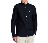 Lyle & Scott Mens Plain Oxford Shirt Shirt - Dark Navy - M