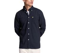 Lyle & Scott Plain Oxford Long Sleeve Shirt Blue M Man