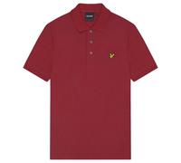Lyle & Scott Lyle Scott Brand Chest Logo Burgundy Polo Shirt - S