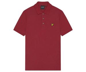 Lyle & Scott Lyle Scott Brand Chest Logo Burgundy Polo Shirt - S