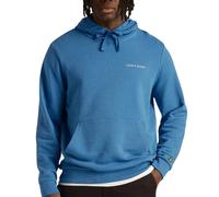 Lyle & Scott Lyle Scott Loopback Embroidered Logo Pull Over Hoodie - Blue - M