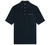 Lyle & Scott Lyle Scott Plain Embroidered Logo Dark Navy Polo Shirt - M