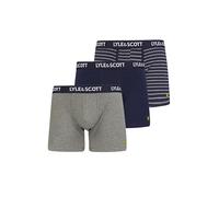 Men's Lyle & Scott Men's 3 Pack Trunk - Navy/Multi - Size: 33/32/32/38/Regular