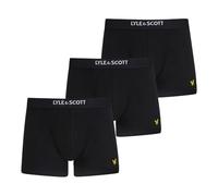 Lyle And Scott Vintage Mens Nathan Three Pack Boxer Trunks Black M