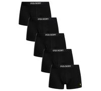 Lyle & Scott Men's 5 Pack Henrick Trunks, Black