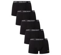 Lyle & Scott Men's 5 Pack Miller Trunks, Black