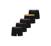Lyle & Scott Men's - 5 Pack Miller Trunks - Black Multi Waistbands