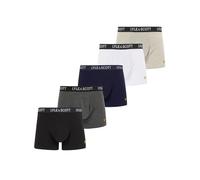 Lyle & Scott Mens 5 pack Miller Trunks Black/Navy/Grey M