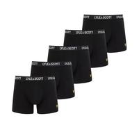 5 Pack Miller Trunks Black S