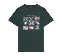 Lyle & Scott Mens A Guide To Scotland Graphic T-Shirt / S Green GT5366