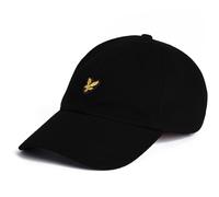 Lyle & Scott Mens Accessories And Golden Eagle Logo Curved Brim Dad Cap in Jet Black - One Size