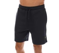 Lyle & Scott Mens And Crest Sweat Shorts in Navy Cotton - Size Medium