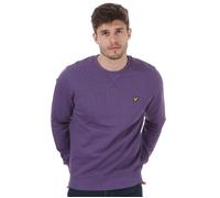 Lyle & Scott Mens And Crew Neck Sweatshirt in Violet - Purple Cotton - Size X-Small