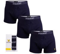 Lyle & Scott Mens And Devon 3 Pack Boxer Shorts in Navy Cotton - Size 2XL