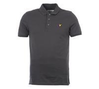 Lyle & Scott Mens And Plain Organic Cotton Polo Shirt in Grey - Size Large
