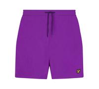 Lyle & Scott Mens And Plain Swim Shorts in Purple - Size Small