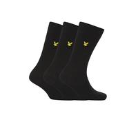 Lyle And Scott Men's 3-Pack Angus Dress Socks, Black - Black/Black - Size: 15/8.5/15.5/9/16/14/6.5/7/7.5/14.5/8/12/5.5/12.5/6/13/13.5/10.5/4/11/4.5/11