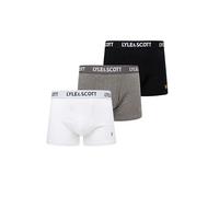 Lyle & Scott Mens Barclay 3 Pack Trunks Black/White/Grey XL