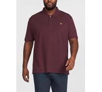 Lyle & Scott Mens Big & Tall Plain Stretch Polo Shirt, Red, Size 2Xl, Men Red