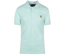 Lyle & Scott Mens Brand Chest Logo Clear Sky Polo Shirt - Blue Cotton - Size X-Large