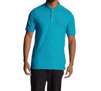 Men's Lyle & Scott Brand Chest Logo Leisure Blue Polo Shirt - Size: Regular/36