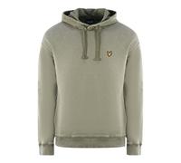 Lyle & Scott Mens Brand Logo Green Pull-Over Hoodie material_cotton - Size Medium