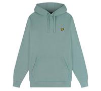 Lyle & Scott Mens Brand Logo Slate Blue Hoodie Cotton - Size Large