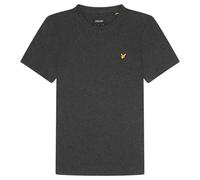 Lyle & Scott Mens Branded Chest Logo Charcoal Marl T-Shirt - Size Large