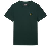 Lyle & Scott Mens Branded Chest Logo Dark Green T-Shirt Cotton - Size Medium