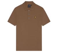 Lyle & Scott Mens Branded Chest Logo Wild Nettle Brown Polo Shirt - Size X-Large