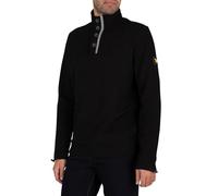 Lyle & Scott Men's Button Funnel Neck Sweatshirt, Jet Black, M