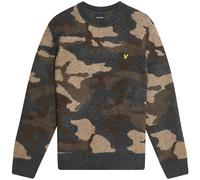 Lyle & Scott Mens Camo Crew Neck Jumper
