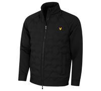Lyle & Scott Mens Check Quilt Back Fleece Eagle Logo Jacket 50% OFF RRP