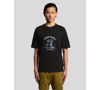 Lyle & Scott Mens Chest Graphic T-Shirt - Black - Size Medium